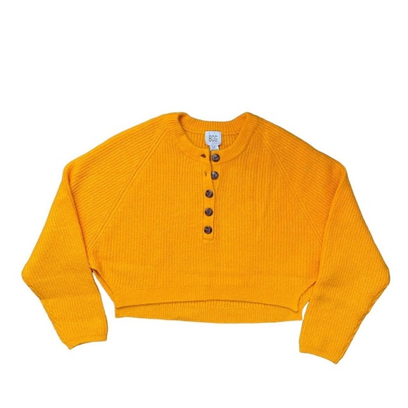 Urban Outfitters BDG Harlow Henley Sweater 💛 - Picture 2 of 5